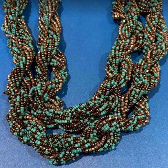 Chico's Turquoise Color Stones Necklace * - Picture 2 of 4